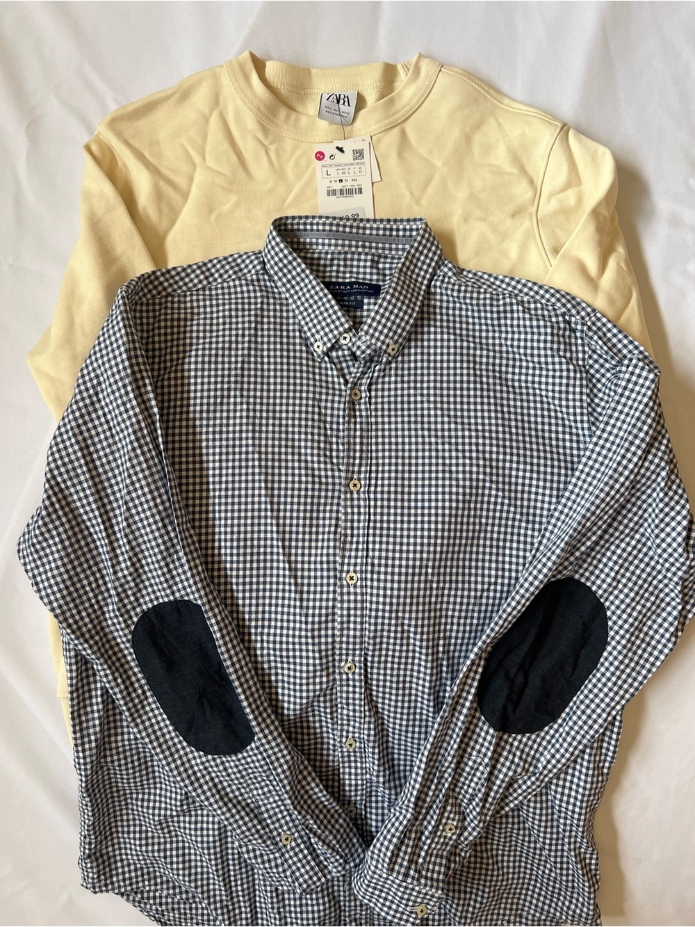 ZARA men’s bundle crewneck and button down